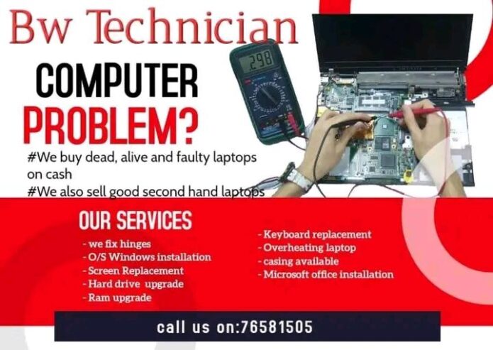 We buy faulty,working or non working laptops on cash basis