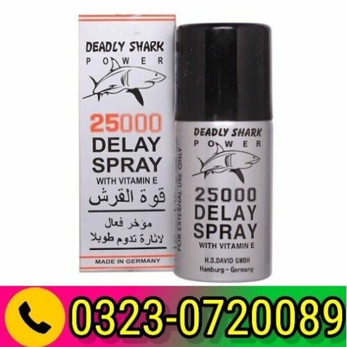 Deadly Shark Power 25000 Delay Spray 45ML in Pakistan 03230720089