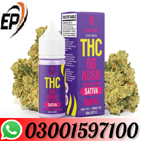 New THC Liquid 89mg THC/1000mg CBC-OG Kush-30ml In Sheikhupura(03001597100)